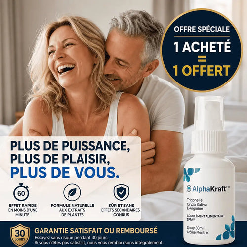 AlphaKraft™ • Dur en quelques secondes, sans pilules